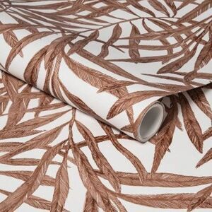 Threshold -  Tropical Palm 198"x20" Peel and Stick Wa Brown